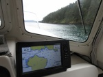 Cruising along the N. side of Shaw Island