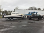 towing from Oregon to the barge in Tacom for trip to Anchorage