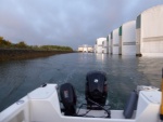 Leaving Twin Bridges Marina Friday night