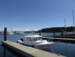 Back at the boat after a few hours with friends in town. Plan A was to spend the night in Oak Harbor...