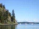 Looking out at the boats in Eagle Harbor