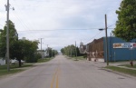 Rush hour traffic in Detour Village,MI.