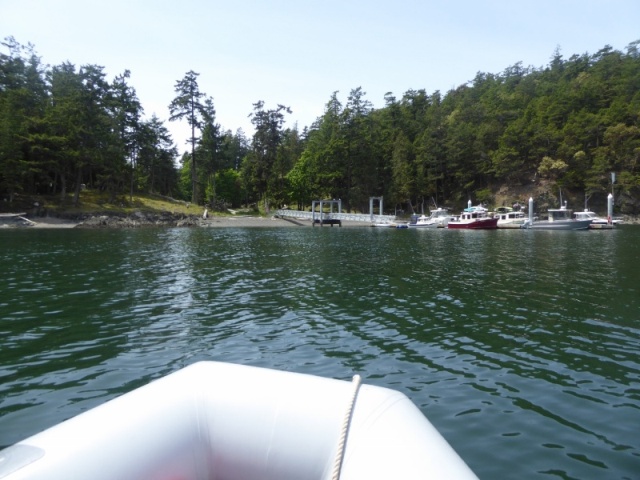 Going ashore in the Dinghy