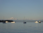 A view of Mount Baker from Echo Bay on Friday night