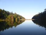 Mud Bay at high tide, looking towards Snoring Bay