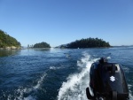 A dinghy trip back to Shallow Bay to visit with friends!