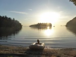 One last trip ashore in Fox Cove Sunday night