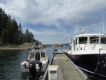 Back at the dock at Refuge Cove to re-stock on real block ice