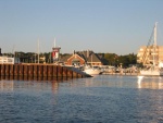 Approaching the Yacht Haven Marina in the Ludington Harbor. This marina is a super place to stay.