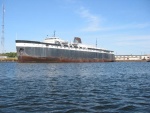 Derelect car ferry Spartan, sister ship of the Badger.