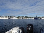 Leaving Friday Harbor after a quick check in at Customs