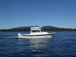 Brock heading off to take the Deception Pass route back