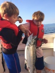 Leo\'s first salmon