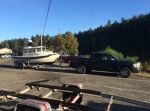 First launch at Pedder Bay after taking possession.