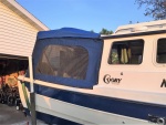 Starboard view of new camper enclosure