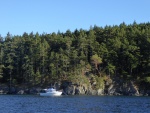 There are 4 buoys in Watmough Bay, but all were taken so I anchored for Saturday night