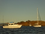 Saturday evening - lots of boats in the bay, as expected for a holiday weekend.