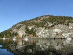 Sunday morning Watmough Bay - appears to be a popular destination for sail boats.