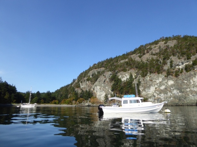 Sunday morning - moved onto a buoy that was vacated by a Ranger tug