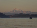 Sunday evening sunset on Mount Baker