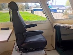 Port Size Seat with Stainless Grab Rail *