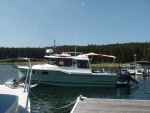 Bill leaving the Marina for a run out on the lake