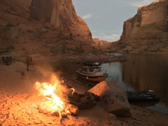 campfire in Forgotton Canyon