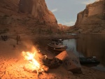 campfire in Forgotton Canyon