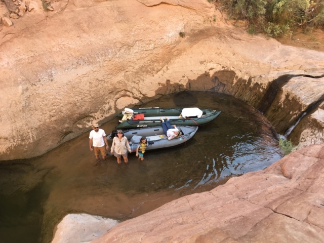 End of the lake water in Davis Gulch