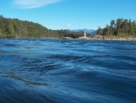 After Powell River, I headed for Skookumchuk Narrows and Sechelt Rapids.  This is Sechelt from inside the inlet.  A few small standing waves 30 minutes before slack.