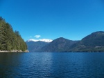 The Queen's Reach (Princess Louisa Inlet is on the right).  It was so calm and flat that I arrived an hour early.