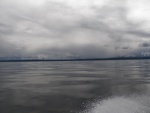 This is looking from Cortes to Quadra across the Strait of Georgia.  When it's this flat, it's time to make tracks.