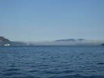 Still some fog up Rosario Strait