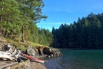 Beached the kayak to go for a hike on Cypress