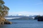 View of Mt Baker from the bay just north of Eagle Harbor