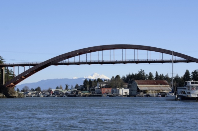 007 - LaConner Bridge and Mount Baker