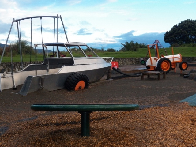 Here is the system used as play ground equipment.