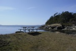 Patos Island campsites with panoramic views