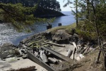 Remnants of the old USCG landing on Patos