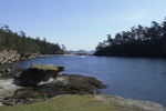 Looking from the old landing back towards the beach