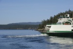 Washington State Ferry leaving Friday Harbor