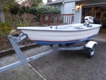 1995 C-Dory 10 foot Row Boat with 1989 6 hp Johnson