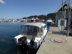 Fuel stop at Cap Sante