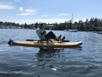 Colby on his Kayak
