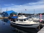 Midnight Flyer docked at the Ladysmith Community Marina