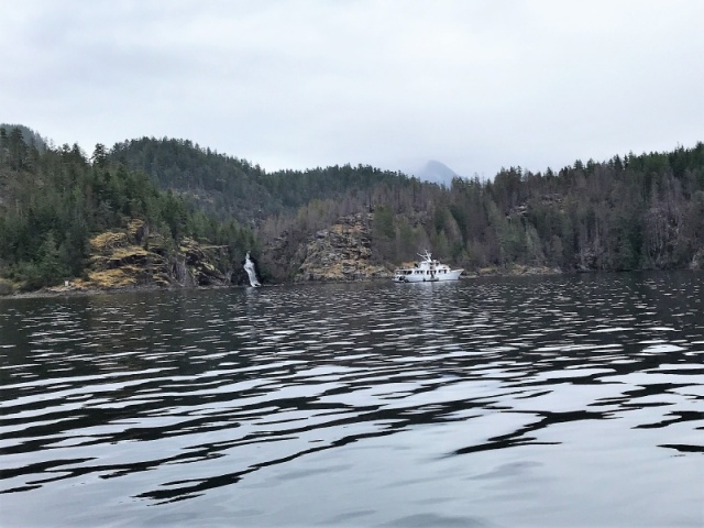 Cassel Lake Falls in Teakerne Arm