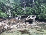 This old boat has seen better days, in Echo Bay