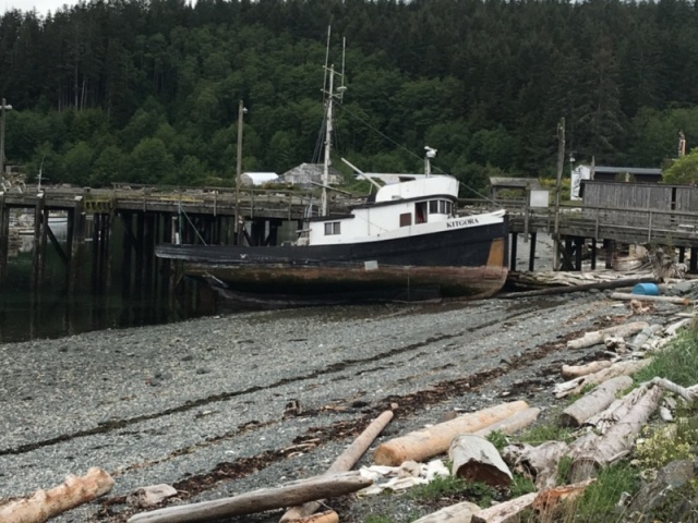 This might have been a nice fishing tug at one time, out of Alert Bay