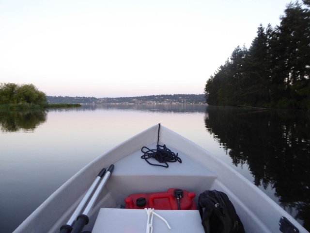 Something about early mornings on a flat calm lake.
