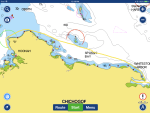 Tracks from Hoonah to anchorage in Whitestone Harbor, where we sought refuge from wind waves for the night